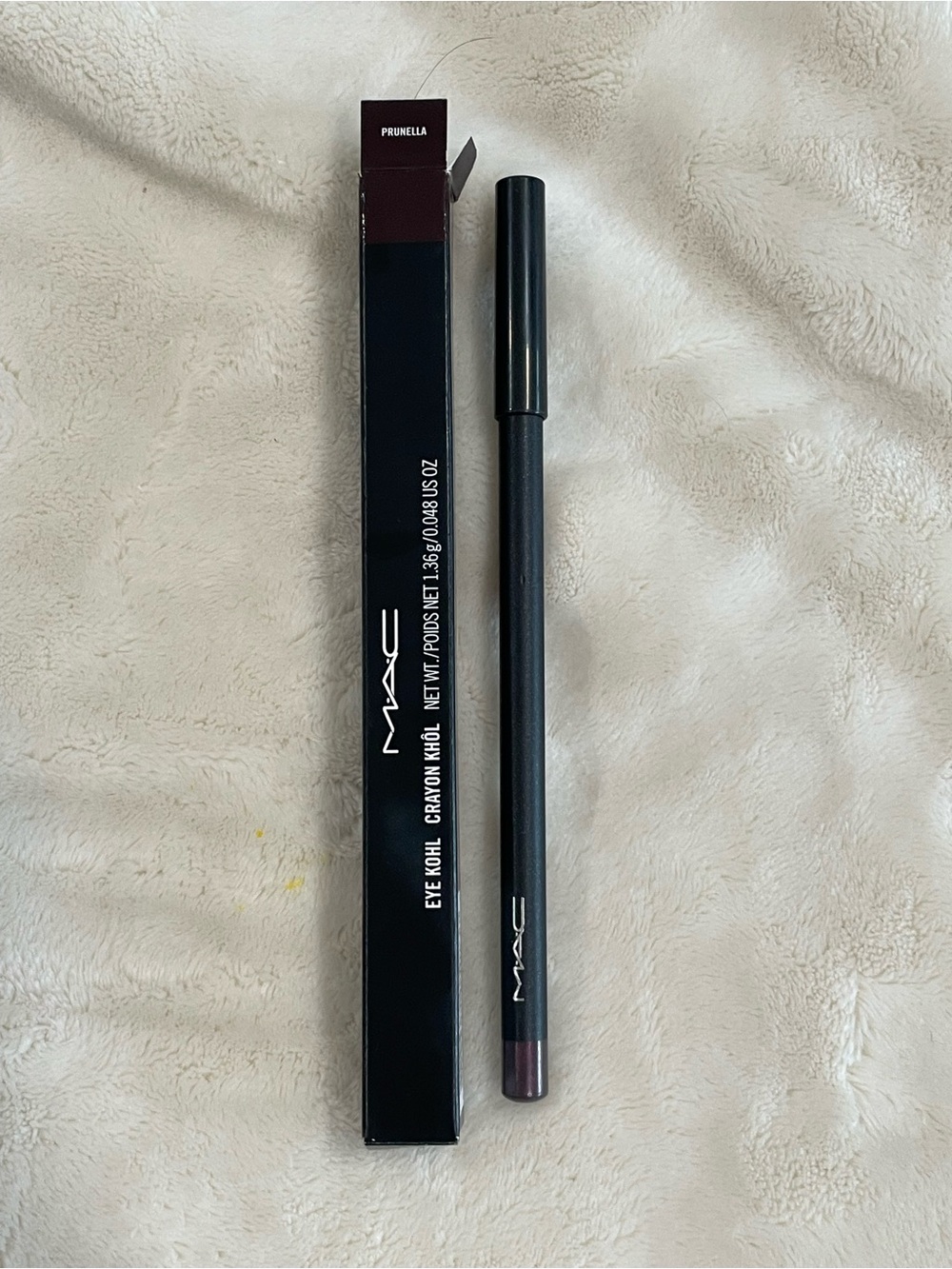 MAC Eye Kohl Pencil Eyeliner PRUNELLA Full Size 0.048 oz / 1.36 g NIB